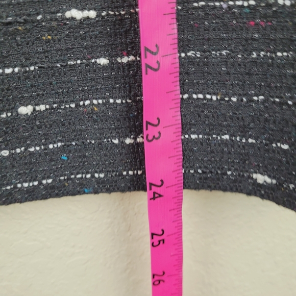Nicole Miller for Mary Kay Womns Skirt 6 Black Tweed Confetti Pencil Skirt - Picture 10 of 11